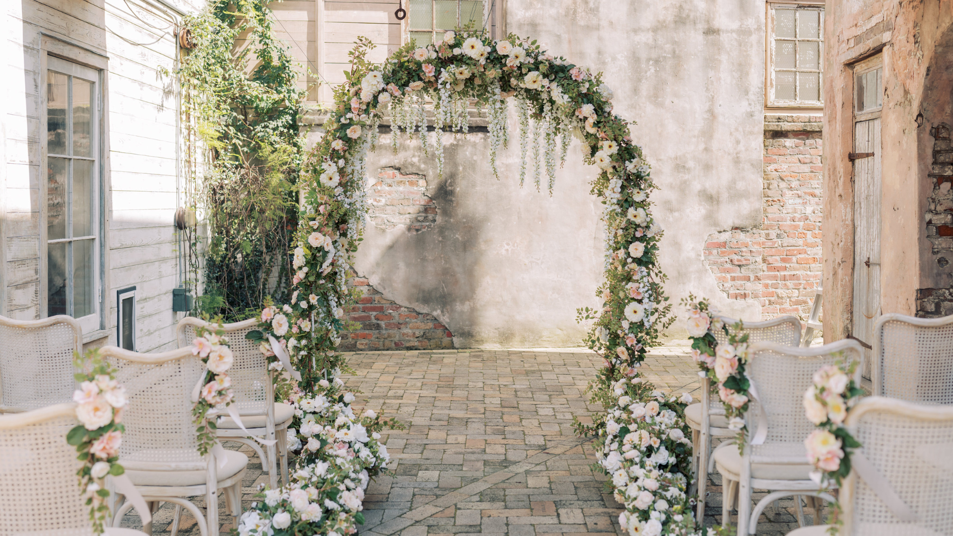 Classic Wedding Flower Arch